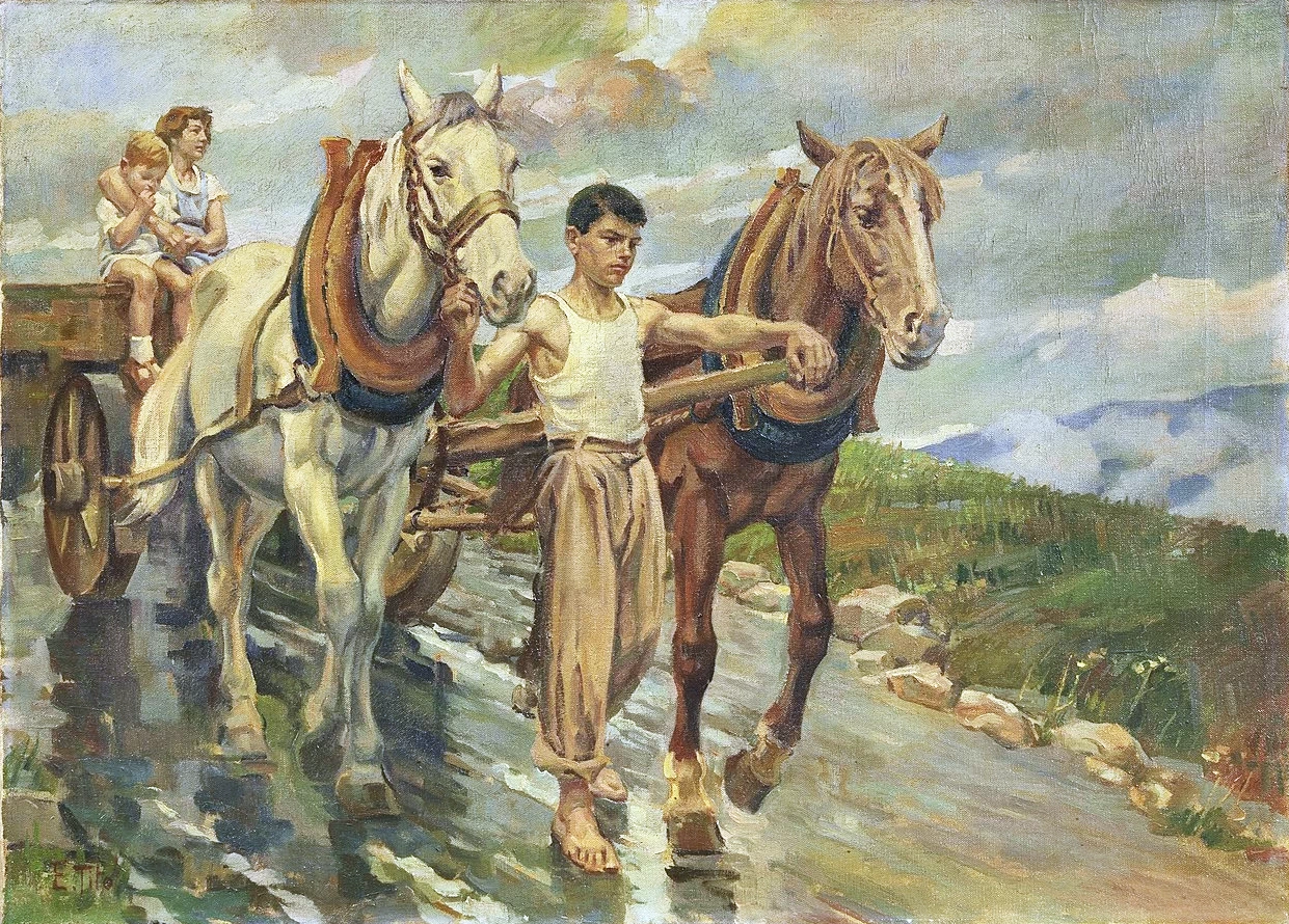 181-Ettore Tito-Ritorno dai campi  